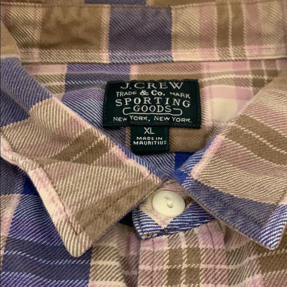 J. Crew Heavyweight Flannel XL - Picture 3 of 3